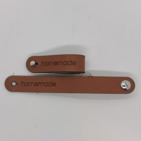 Lädermärke Homemade Mörk
